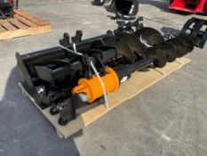 UNUSED 2026 MINI EXCAVATOR ATTACHMENT SET WHICH INCLUDES ( 1 ) BUCKET WITH TEETH / ( 1 ) QUICK HI...