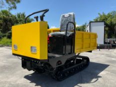 UNUSED 2026 RIDE ON CRAWLER DUMPER MODEL CDWS25; RUBBER TRACKS; GAS POWER, ELECTRIC IGNITION; APP...