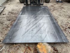 ( 1 ) STEEL PLATE, APPROX 10FT x 5FT