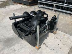 UNUSED 2026 10PCS MINI EXCAVATOR ATTACHMENT SET WHICH INCLUDES ( 1 ) BUCKET WITH EXTRA TEETH / ( 1