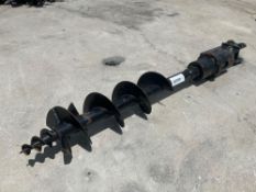 UNUSED MINI AUGER FOR MINI EXCAVATOR, APPROX 8in DIA
