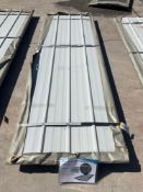 UNUSED 10FT GALVALUME STEEL SIDING ROOFING, APPROX 50 SHEETS IN STACK, APPROX 10FT x 3FT