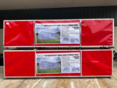 UNUSED SKLP LARGE SCALE STORAGE SHED MODEL SK-S5030; 2 CRATES, APPROX 50 FT X 30 FT X 17FT; APPROX