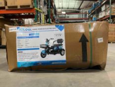 UNUSED SDLOOL THREE WHEELED ELECTRIC CART MODEL SL-D3, 48V