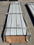 UNUSED 10FT GALVALUME STEEL SIDING ROOFING, APPROX 50 SHEETS IN STACK, APPROX 10FT x 3FT
