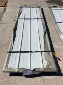 UNUSED 10FT GALVALUME STEEL SIDING ROOFING, APPROX 50 SHEETS IN STACK, APPROX 10FT x 3FT
