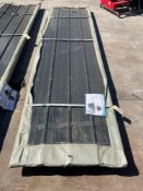 UNUSED 12FT GALVALUME STEEL SIDING ROOFING, APPROX 50 SHEETS IN STACK, APPROX 12FT x 3FT