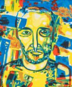 Pablo Atchugarry (1954), self-portrait, 2018, oil on canvas 60 x 50 cm. (23.6 x 19.6 in.), Frame: 71