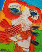 Karel Appel (1921-2006), 'Landschappelijk Personage', oil on canvas 41.5 x 33 cm. (16.33 x 12.99 in.