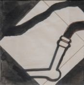 Raoul De Keyser (1930-2012), untitled, Indian ink drawing on paper 12 x 12 cm. (4.71 x 4.71 in.), Fr