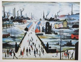 L.S. Lowry Limited Edition titled "The Canal Bridge, 1949".