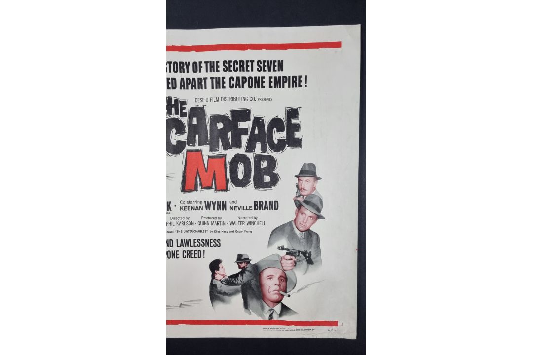 "The Scarface Mob" Original 1962 Film Poster 62/362 - Image 5 of 6