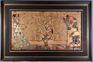 Gustav Klimt 22 Carat Gold Rare Limited Edition "Tree of Life" with Certification
