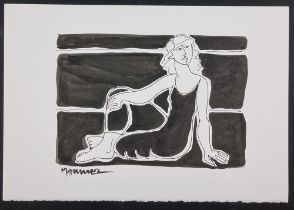 Marsha Hammel Original Ink Sketch