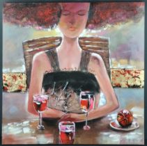 Mixed Media Painting on Canvas