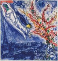 Marc Chagall (1887-1985) "Flowers Over Paris" Limited Edition. One of only 50 Worldwide