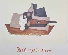 Pablo Picasso "Guitar Verre et Bouteille" Marina Picasso Collection Edition