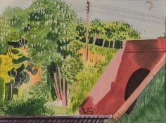 Eduard Bäumer: Tunnel in einer Landschaft