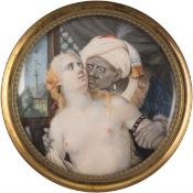 Italienischer Miniaturist des 19. Jahrhunderts: Othello und Desdemona