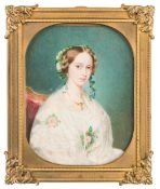 Patricius Kittner: Damenbildnis mit Rosen