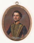 Johann Christian Ludwig Tunica: Bildnis eines Husaren in Uniform