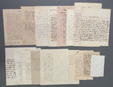 An und von Johann Josef Wenzel Graf Radetzky von Radetz : Konvolut 18 Stück, eigh. Br. m. U.