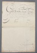 Louis XV. König von Frankreich: Schriftstück m. U.