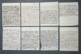 Leopold II. (HRR): Konvolut 15 Stück, eigh. Briefe teilw. m. U., davon 1 eigh. Br. m. U. seiner Frau