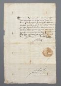 Heinrich IV. König von Frankreich: Schriftstück m. eigh. U.