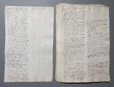 Jean Louis Joseph Comte de Cobenzl: 44 Blatt aus der Hand des Prinzen, 13 Blatt an den Prinzen Miche