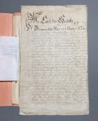 Johann Christoph von Bartenstein: Konvolut 9 Stück, Abschriften von Staatserhebungsakten
