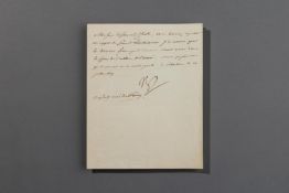 Napoleon I., König von Frankreich: Konvolut 4 Stück, eigh. Br. m. U., zwei eigh. Befehlsschreiben m.