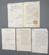 Österreichische Erzherzöge: Konvolut 42 Stück, überwiegend Schriftstücke m. U.