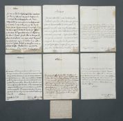 Franz II./I. (HRR): Konvolut 7 Stück, eigh. Br. m. U. an Madame (Kindermädchen)