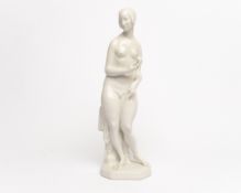 Porzellanfigur, "Eva mit Apfel", KPM Berlin, Weißporzellan, bezeichnet Hubatsch 23, Modellentwurf v