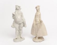 Porzellanfigur, "Jäger", Aelteste Volkstedter Porzellanfabrik, 2. Hälfte 20. Jh., Pressmarke schnür