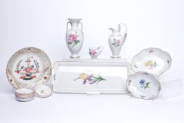 Konvolut, 13-tlg., Meissen, Schwertermarke, 19./20. Jh., 1./2. Wahl, verschiedene Formen und Dekore