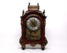 Large Boulle clock, Louis XIV, France, c. 1700, the three-sided glazed case in Boulle marquetry, ri