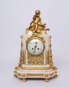 Figurine pendulum clock “l’Amour vainqeur du Temps”, Louis XVI style, Paris, c. 1780, signed “Leblo