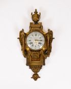 Classical cartouche clock "au vase", Louis XVI, France, c. 1780, signed OLIN A PARIS, designed by J