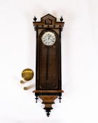 Viennese Regulator, Germany/Austria, last quarter of the 19th century, historicist case veneered in