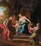 Massé, Samuel (1672 Tours – 1753 Paris),“Aeneas and Achates before Dido”, Oil on canvas (mounted), 