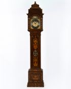 Amsterdam floor clock, signed "Hendrik Vollenhoven / Amsterdam", c. 1780, later converted to includ