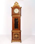 Rococo grandfather clock, Denmark, mid-18th century, formerly attributed to Mathias Ortmann; the di