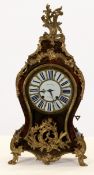 Large Louis XV Boulle pendule with console, Paris, c. 1750/60, signed "Brindeau a Paris", body with