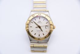 Omega Constellation Damenuhr Automatik aus Stahl-Gold