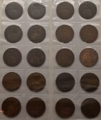 Münzsammlung Großbritannien 1 Penny Britannia 1841 bis 1967