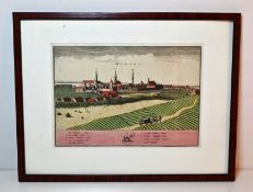 Kupferstich Druck: Wohlau/Wolow, 1738.