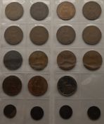 Großbritannien Sammlung mit Half Penny, One Penny ab 1861 bis 1967, u. a