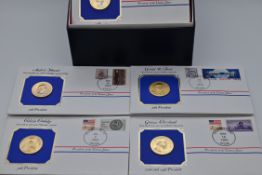37 x Numisbriefe - The Presidential Medal Cover Collection; 1983-1985